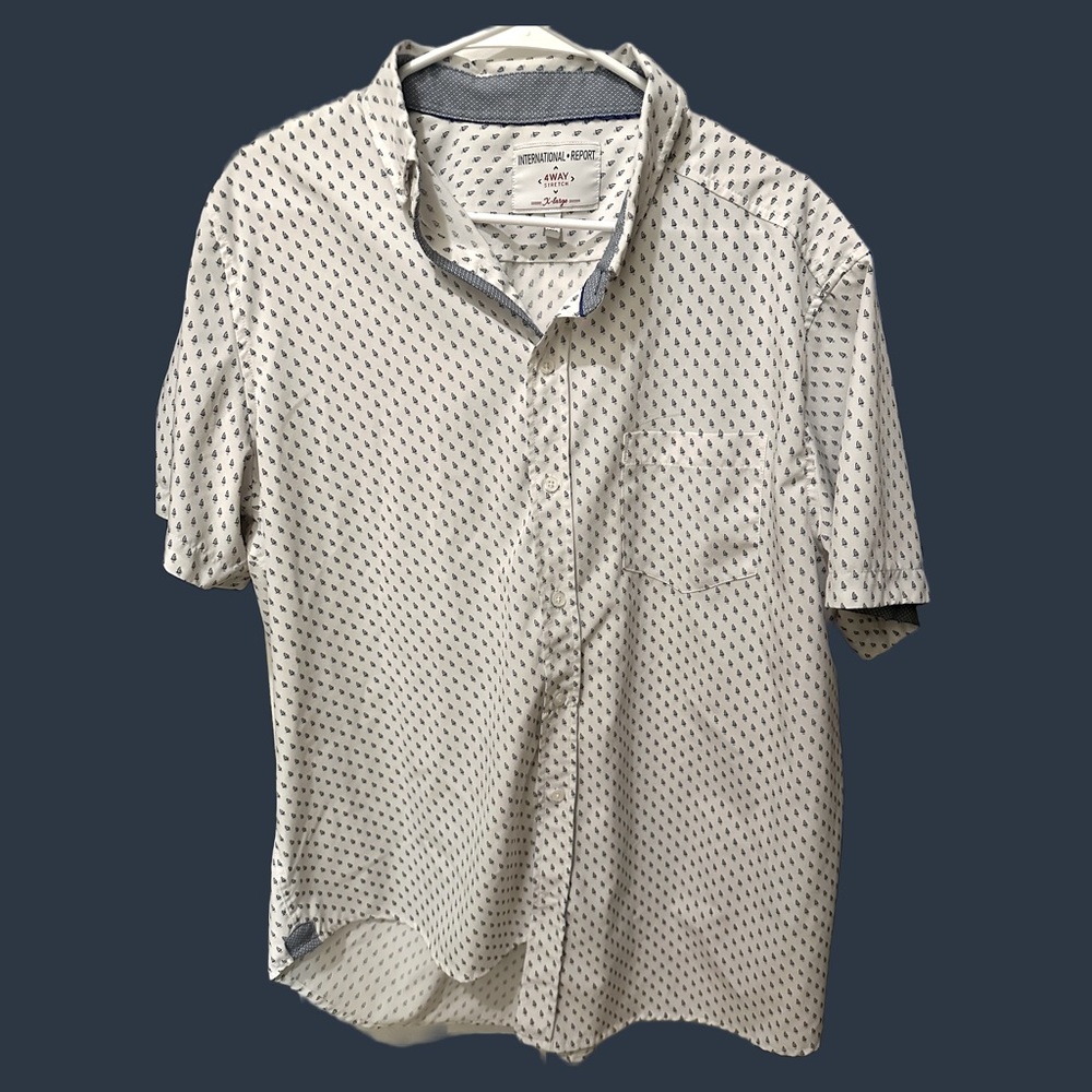 International Report short sleeve button up